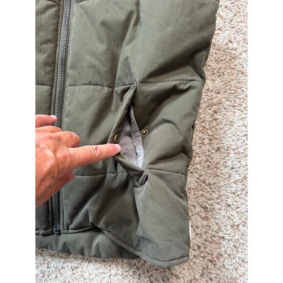 The NORMAL BRAND DANO Hooded Men's Vest, size Large, Green - Picture 4 of 14